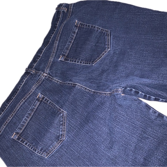 Gloria Vanderbilt Amanda Straight Jeans Pants 24W Short Dark Wash - Picture 4 of 7